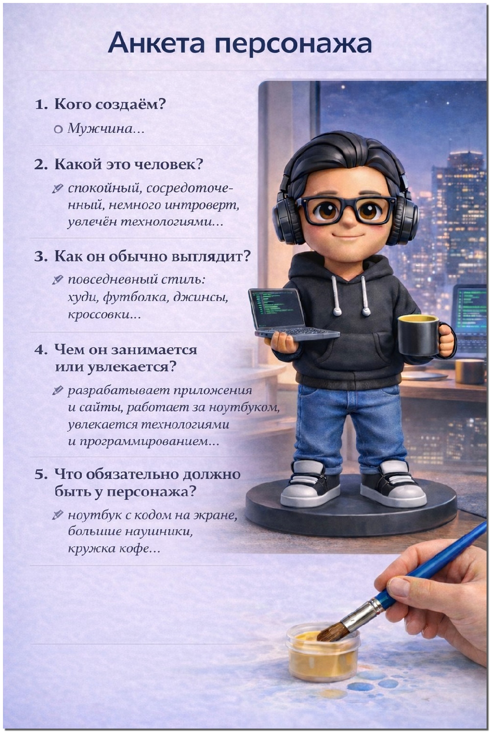 Фигурка по номерам